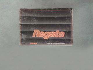 Libretto Uso e Manutenzione Fiat Regata