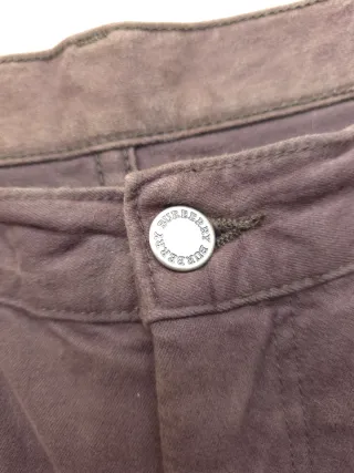 Pantalón Burberry Marrón/Verde oscuro Clásico