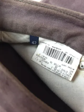 Pantalón Burberry Marrón/Verde oscuro Clásico