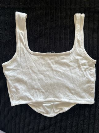 Camiseta Bershka Talla S Blanca