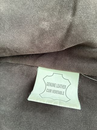 Cazadora de piel Cardigan Hombre Talla L