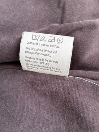 Cazadora de piel Cardigan Hombre Talla L