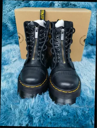 Botas Dr. Martens Negras Cremallera