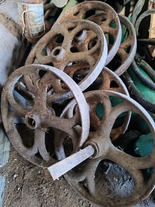 Ruedas de hierro antiguas