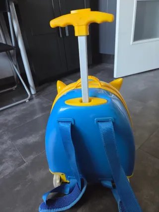 Maleta infantil monstruo azul y amarillo