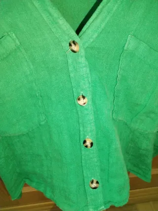 Camisa Zara verde
