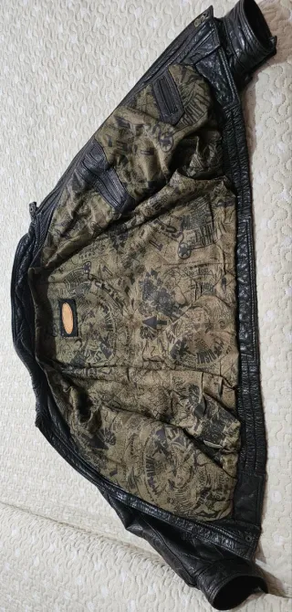 Cazadora de piel auténtica