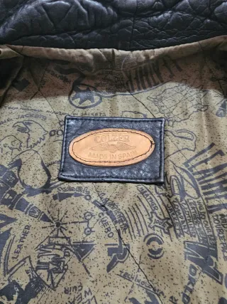 Cazadora de piel auténtica