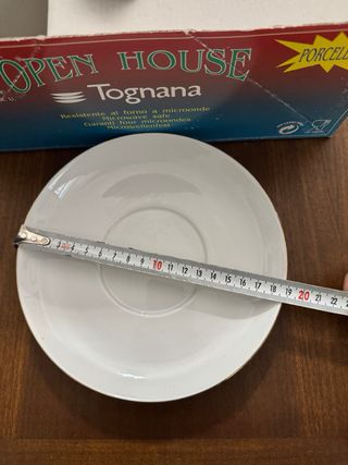 Set 2 Tazze e Piattini Tognana Porcellana