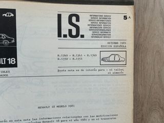 RENAULT 18 GTS GTL MANUAL REPARACION DE CARROCERIA