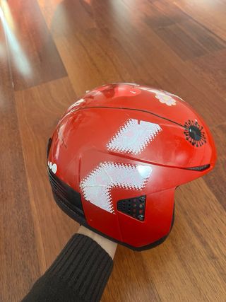 Casco de esquí Wed'ze rojo