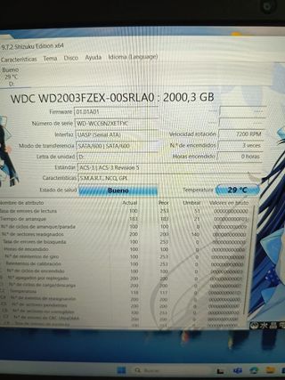 WD_BLACK 2TB Alto Rendimiento. Disco duro interno