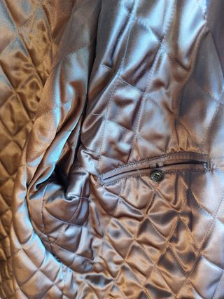 Chaqueta de cuero marrón DEUBO para hombre