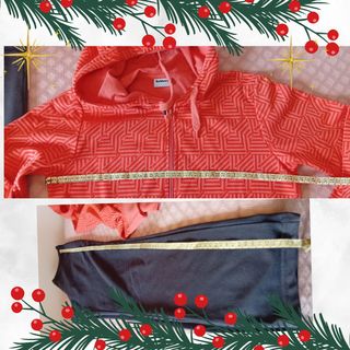 Conjunto chándal Abery chaqueta naranja y pantalón