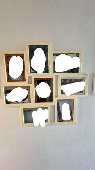 Marco fotos negros x2  Marco fotos blancos x2