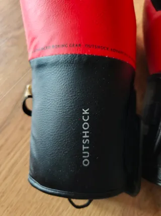 Guantes Kick boxing Niño Rojo/Negro