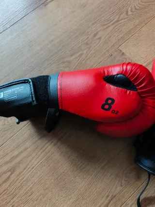 Guantes Kick boxing Niño Rojo/Negro