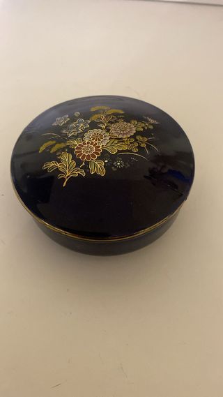 Cofanetto Limoges Blu con inserti dorati