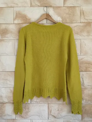 Jersey Mohair Crochet Vintage nuevo Talla S