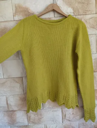 Jersey Mohair Crochet Vintage nuevo Talla S