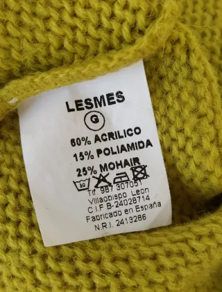 Jersey Mohair Crochet Vintage nuevo Talla S