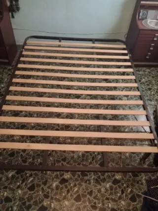 Somier metálico con lamas de madera Medidas 180cm