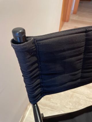 Silla plegable negra