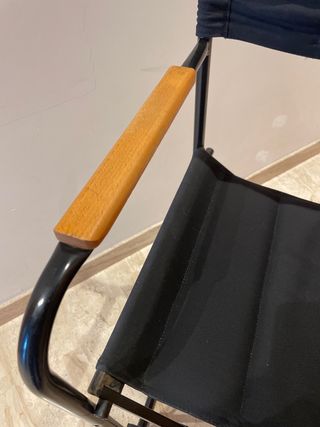 Silla plegable negra