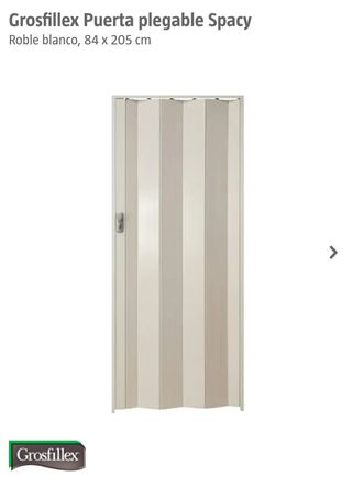 Puerta Plegable PVC Blanca NUEVA