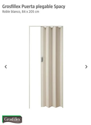 Puerta Plegable PVC Blanca NUEVA