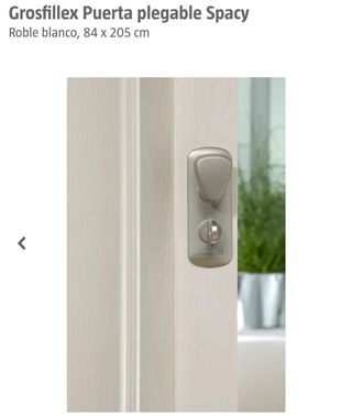 Puerta Plegable PVC Blanca NUEVA