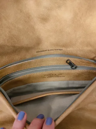 Bolso Slang Beige y Gris