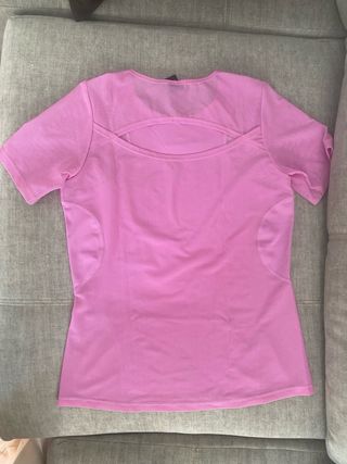 Camiseta deportiva TENTh rosa talla S