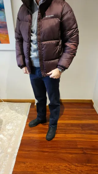 Plumífero Columbia Marrón Talla M