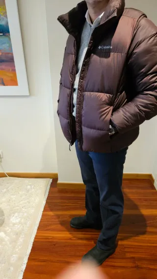 Plumífero Columbia Marrón Talla M