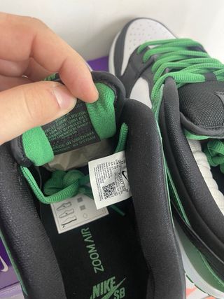 Nike Dunk SB Low Pro Nero Verde Bianco