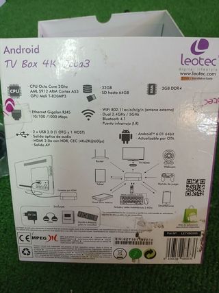 Box TV Android Leotec LETVBOX05 per televisori