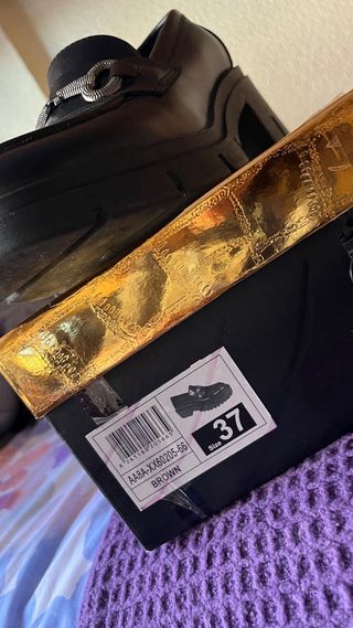 Zapatos Blucher de Piel Negros