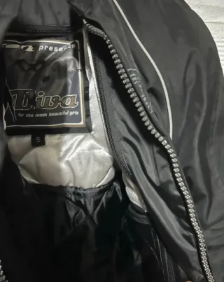 Chaqueta Moto Mujer Negra