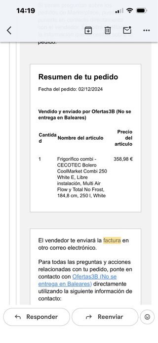 Vendo nevera nueva en caja