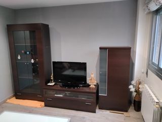 Mueble de salón modular madera y cristal color wen