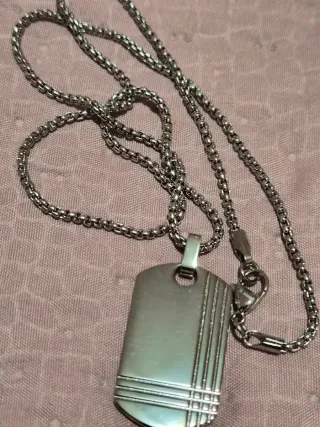 Collana uomo acciaio