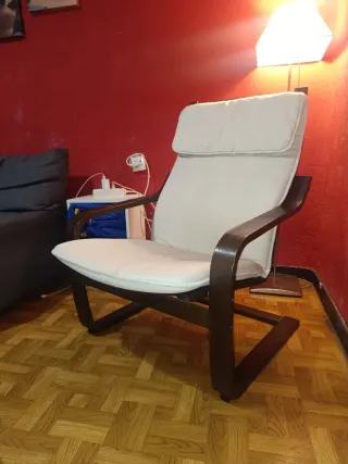 Sillón Mecedora POÄNG Ikea Beige/Marrón