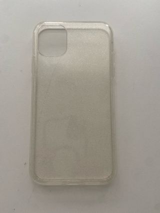 Funda iPhone 11 Transparente Glitter