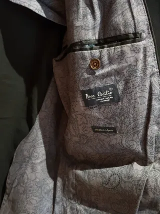 Chaqueta Paco Cecilio Verde 100% Algodón