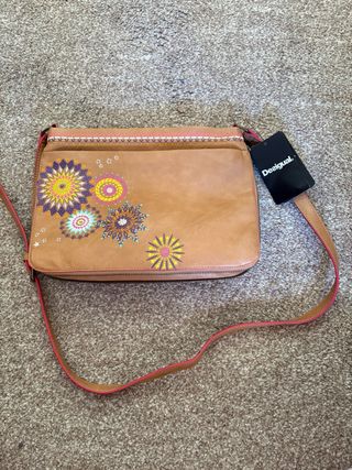 Bolso Desigual Marrón Multicolor