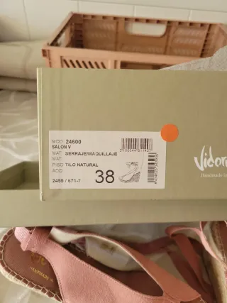 Alpargatas Vidorreta Rosa/Nude