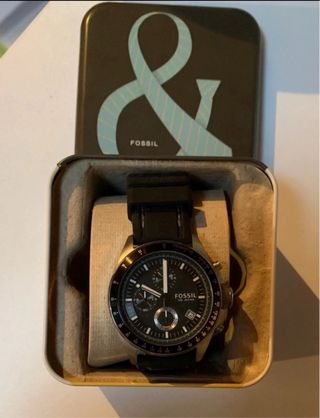 Orologio Fossil Uomo Cronografo 10 ATM Nero Argent