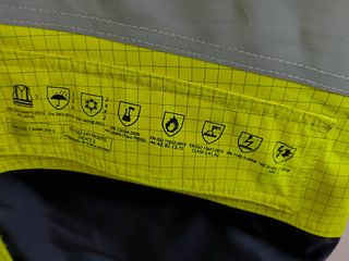 Chaqueta ignífuga bombero trabajo alta visibilidad