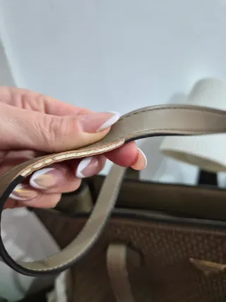 Bolso Guess Grande Marrón Tejido